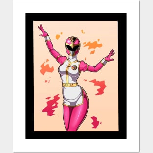 pink ranger Posters and Art